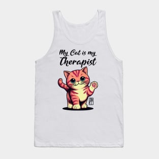 My Cat is my Therapist - I Love my cat - 2 Tank Top